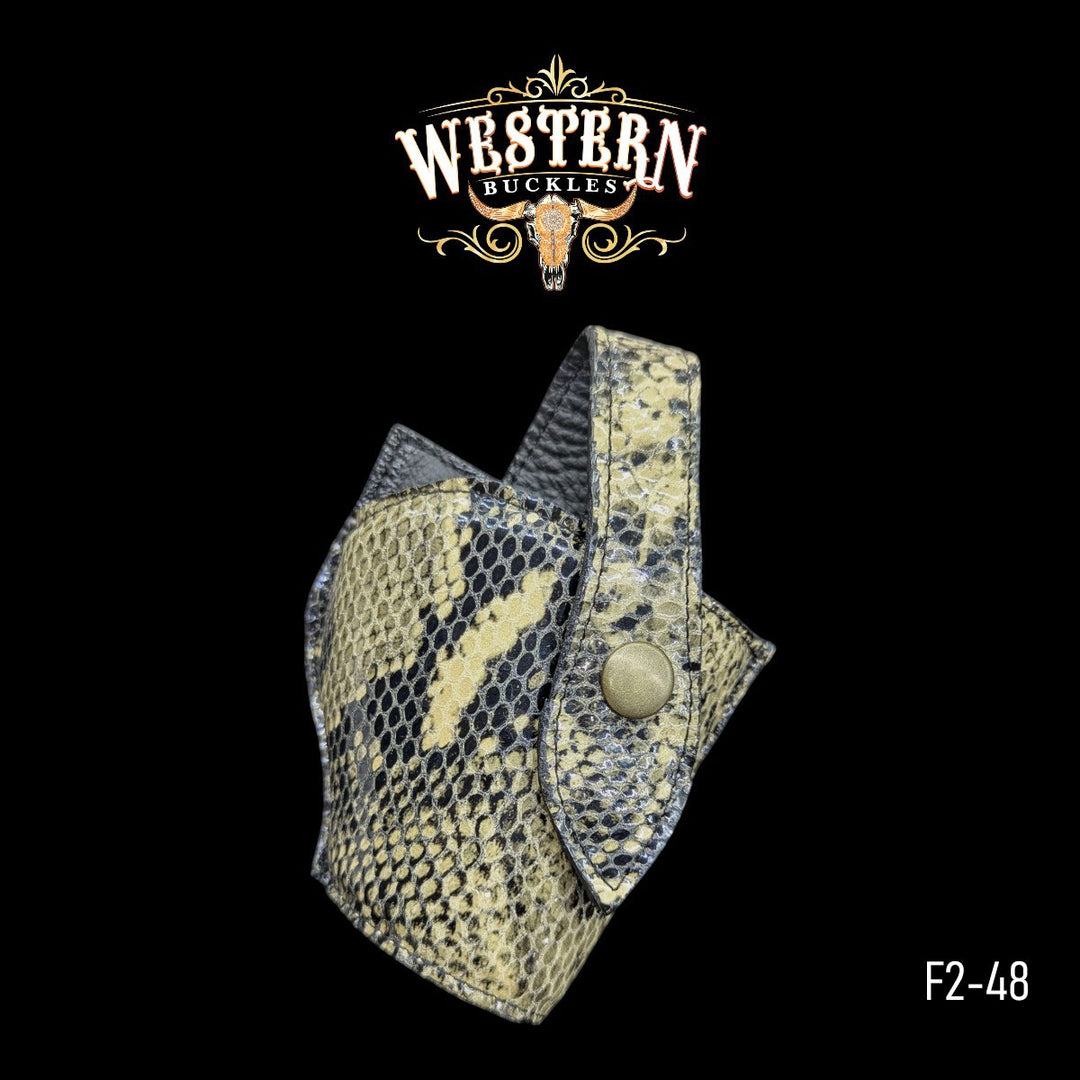 Gun Holster Sintetic Leather Camel Beige Snake-The Western Buckles