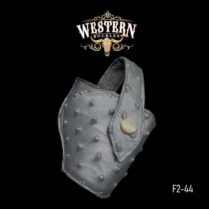Gun Holster Sintetic Leather Gray Ostrich-The Western Buckles