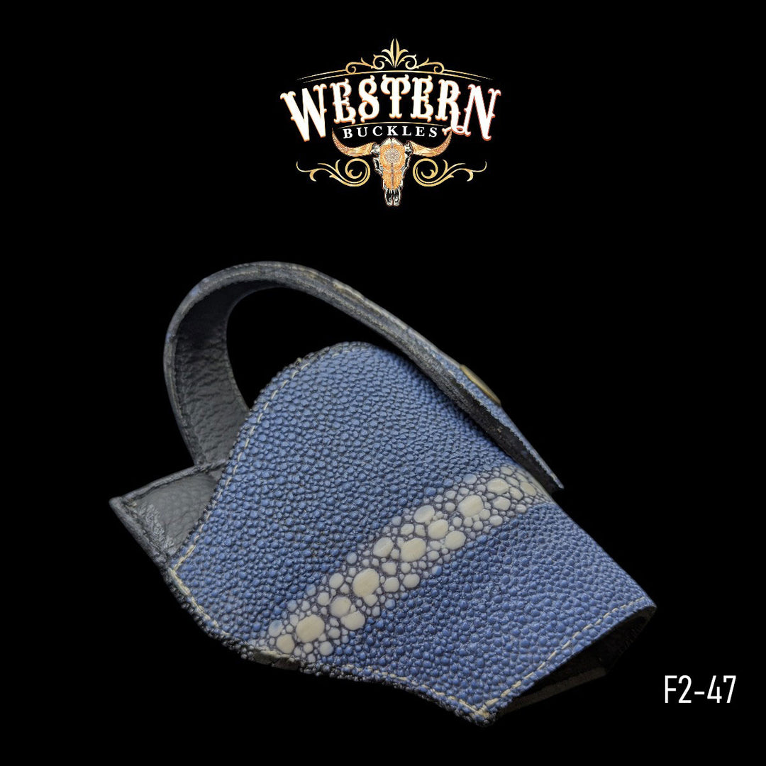 Gun Holster Sintetic Leather Ocean Blue-The Western Buckles