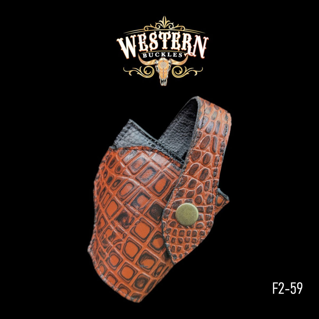 Gun Holster Sintetic Red Leather-The Western Buckles