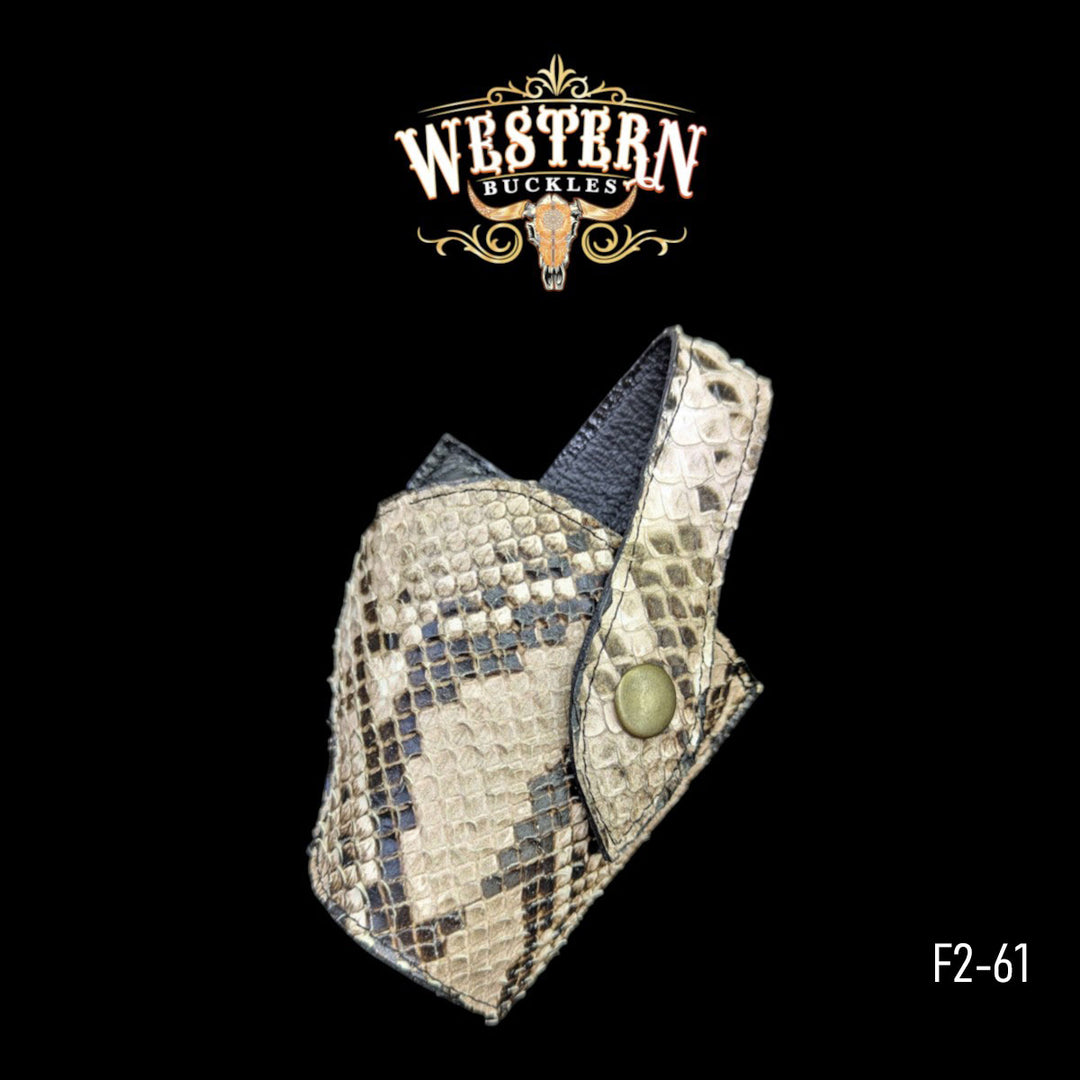 Gun Holster Snake Beige Sintetic Leather-The Western Buckles