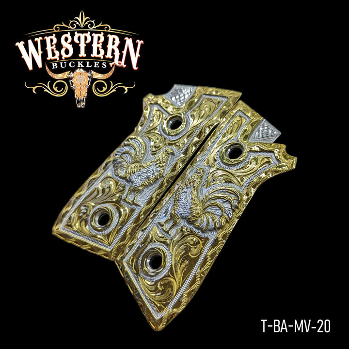 Taurus PT Rooster Gold and Silver Plated-The Western Buckles