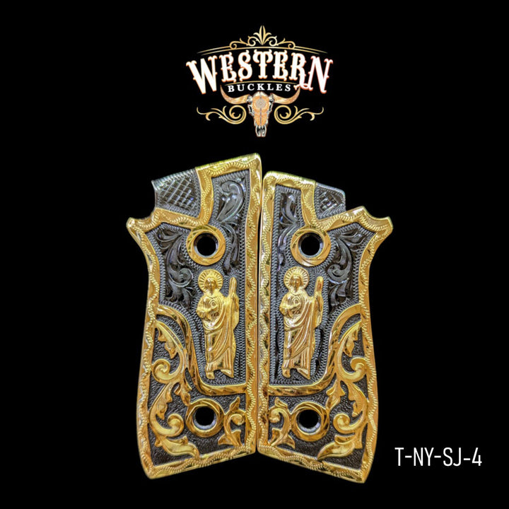 Taurus PT San Judes Black and Gold-The Western Buckles
