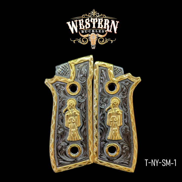 Taurus PT Santa Muerte Black and Gold-Tone-The Western Buckles