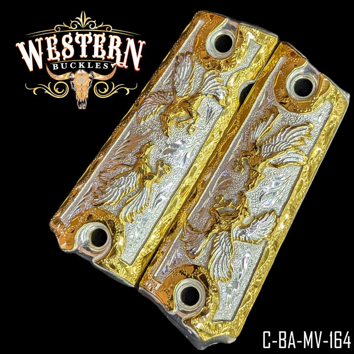 1911 Full Size Roaster Gold Engraved-The Western Buckles