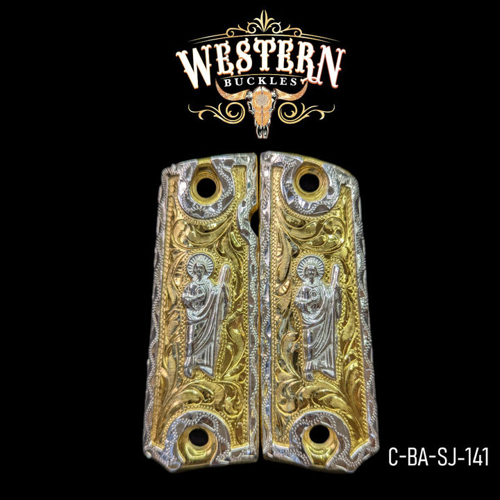 1911 San Judas Silver and Gold-The Western Buckles