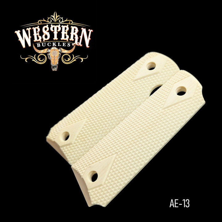 1911 Full Size Beige Wood Grips-The Western Buckles