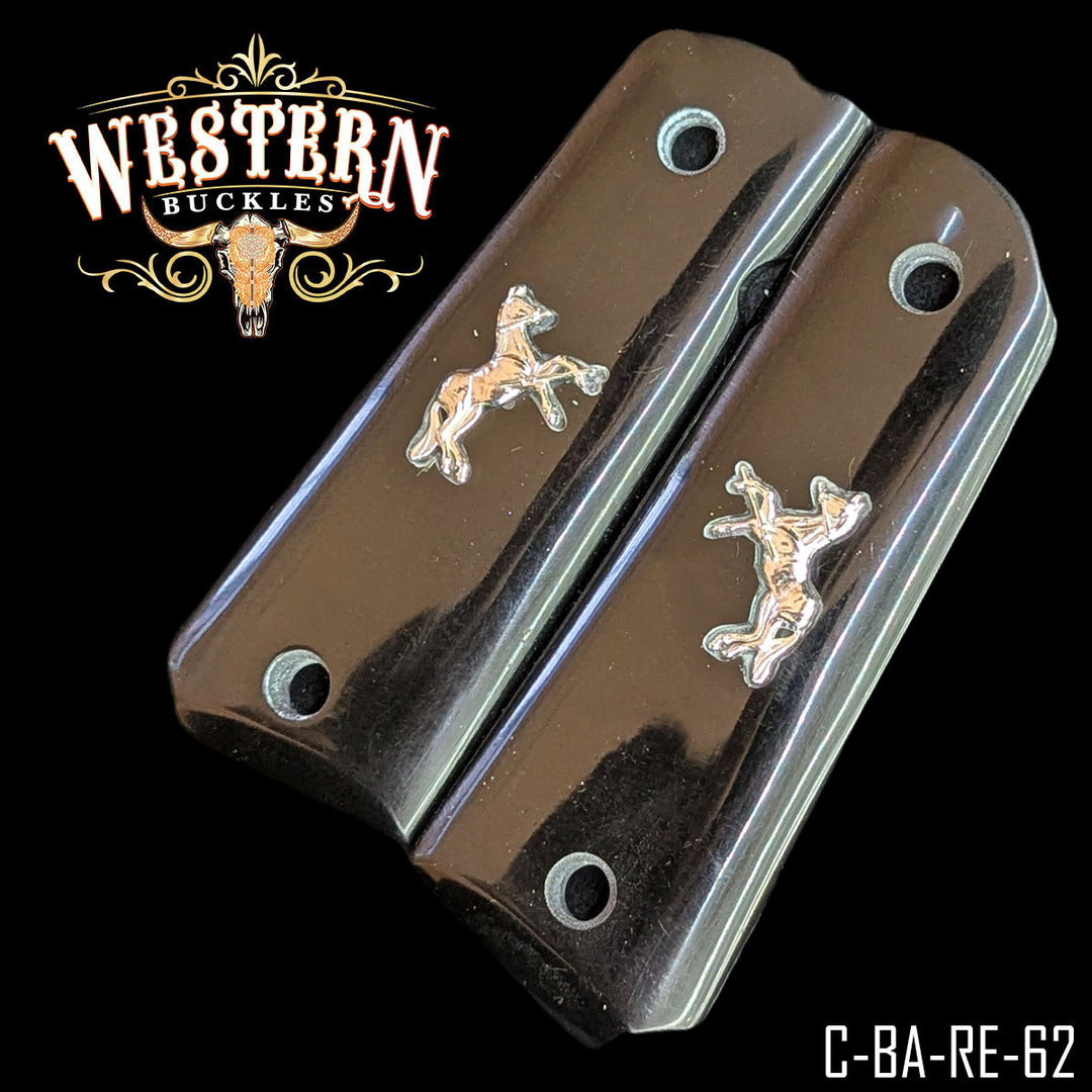 1911 Full Size Black Resin and Silver-The Western Buckles