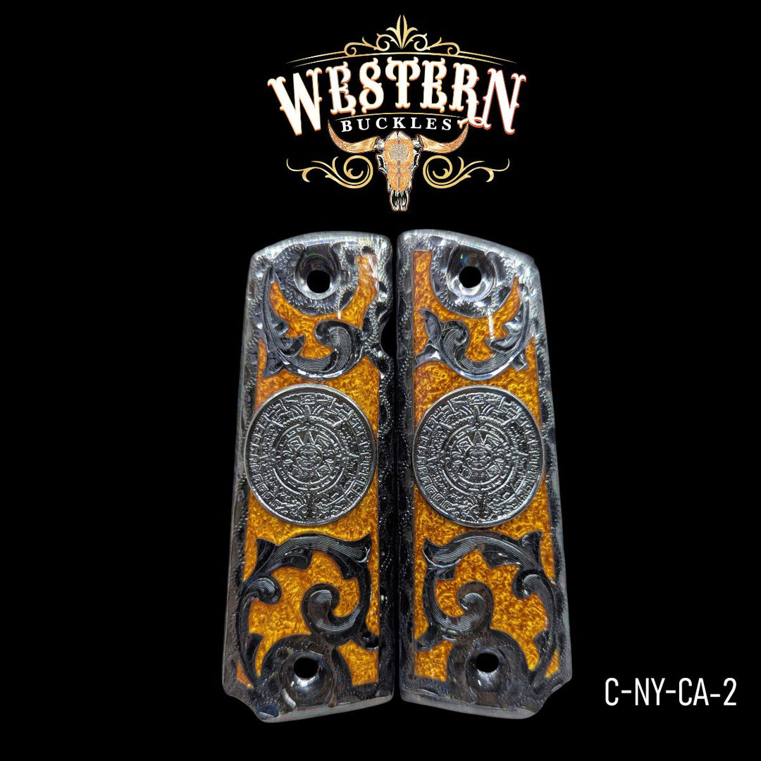 1911 Full Size Calendar Black and Ocre Resin-The Western Buckles