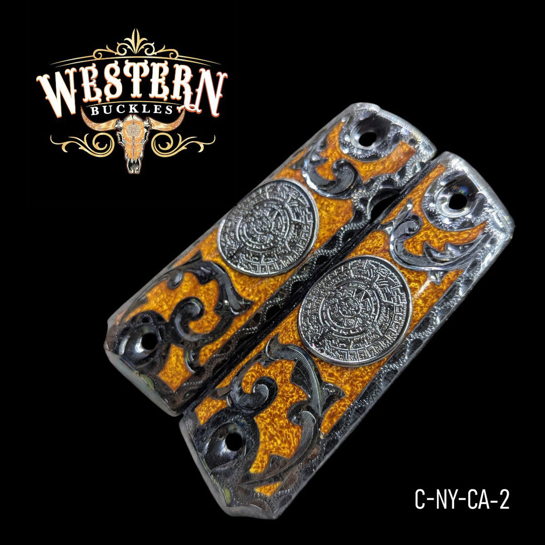 1911 Full Size Calendar Black and Ocre Resin-The Western Buckles