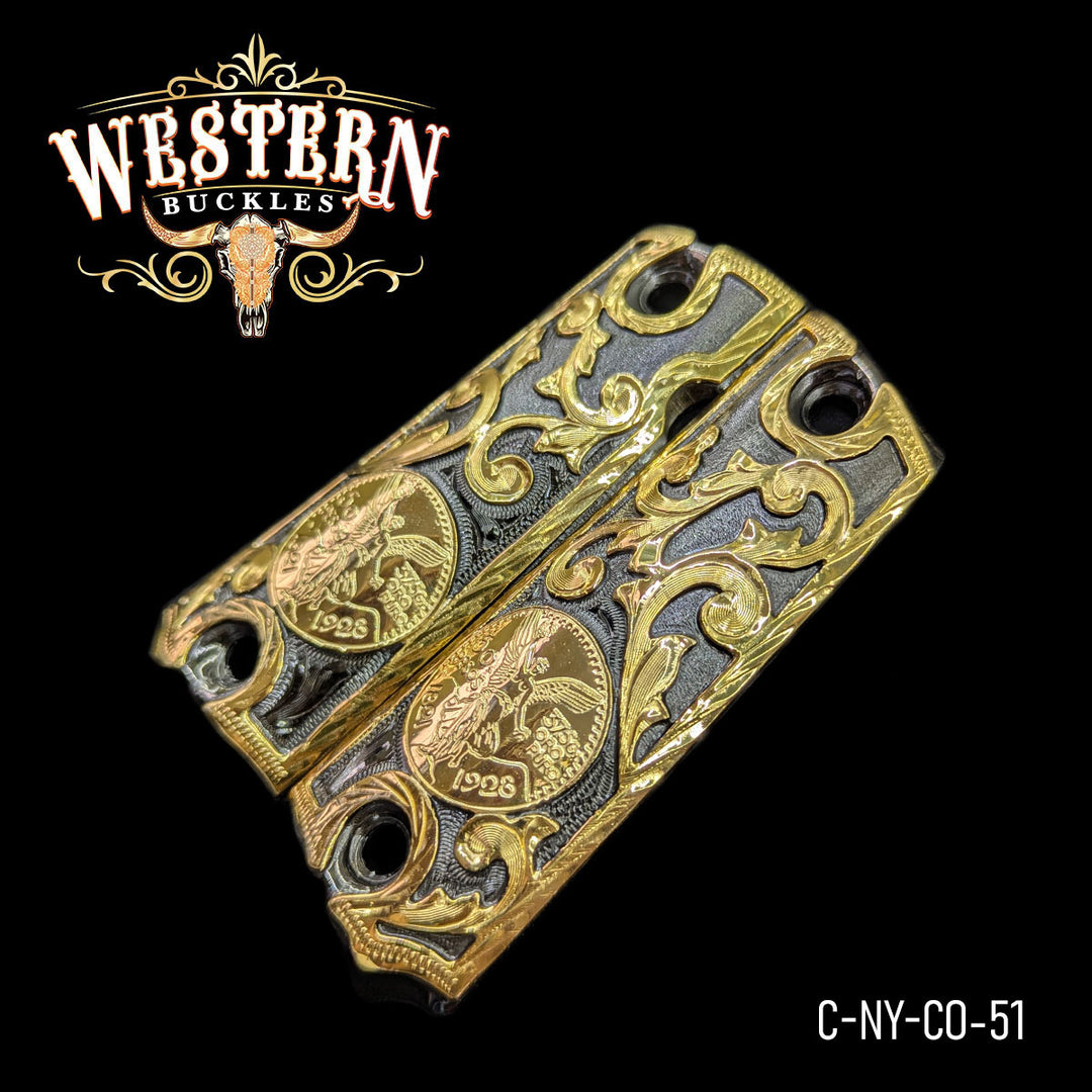 1911 Full Size Centenary Black and Gold-The Western Buckles