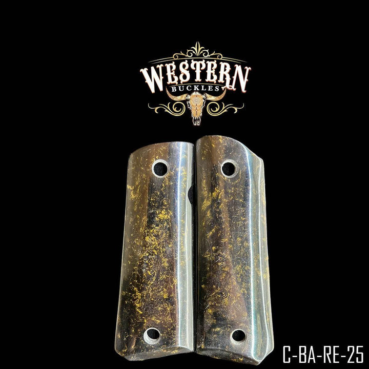 1911 Full Size Dark Brown Resin Grips-The Western Buckles