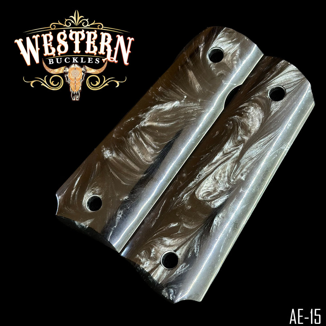 1911 Full Size Dark Gray Resin Grips-The Western Buckles