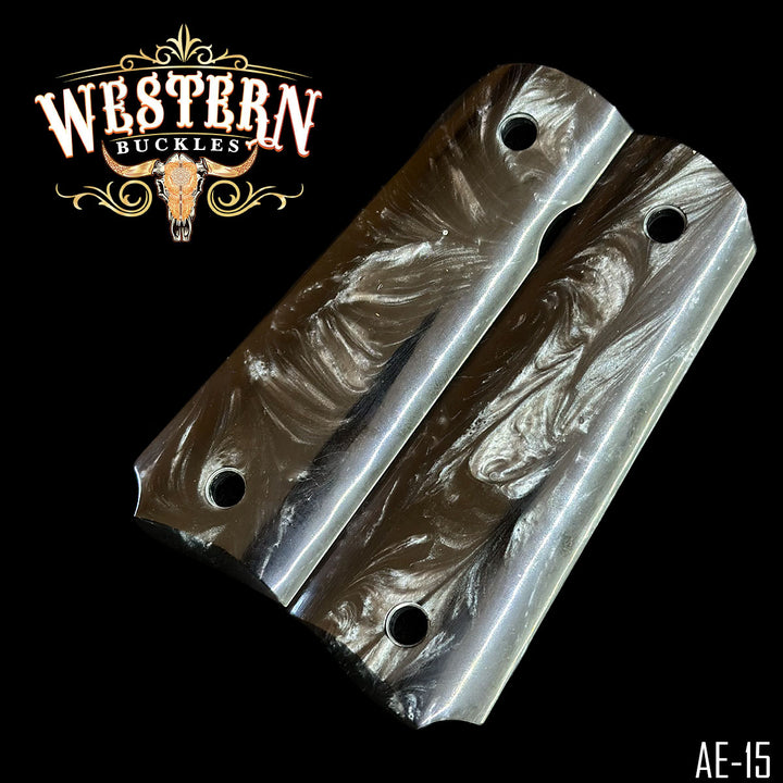 1911 Full Size Dark Gray Resin Grips-The Western Buckles