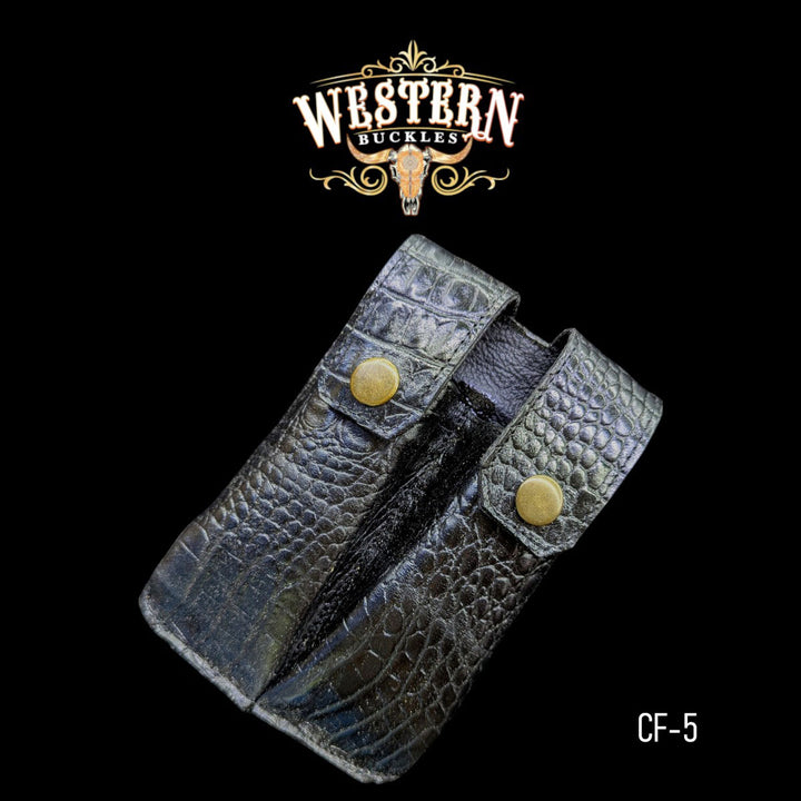 1911 Full Size Double Magazine Pouches– Cocodrile Synthetic Leather