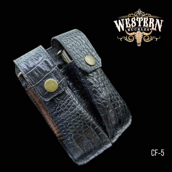 1911 Full Size Double Magazine Pouches– Cocodrile Synthetic Leather
