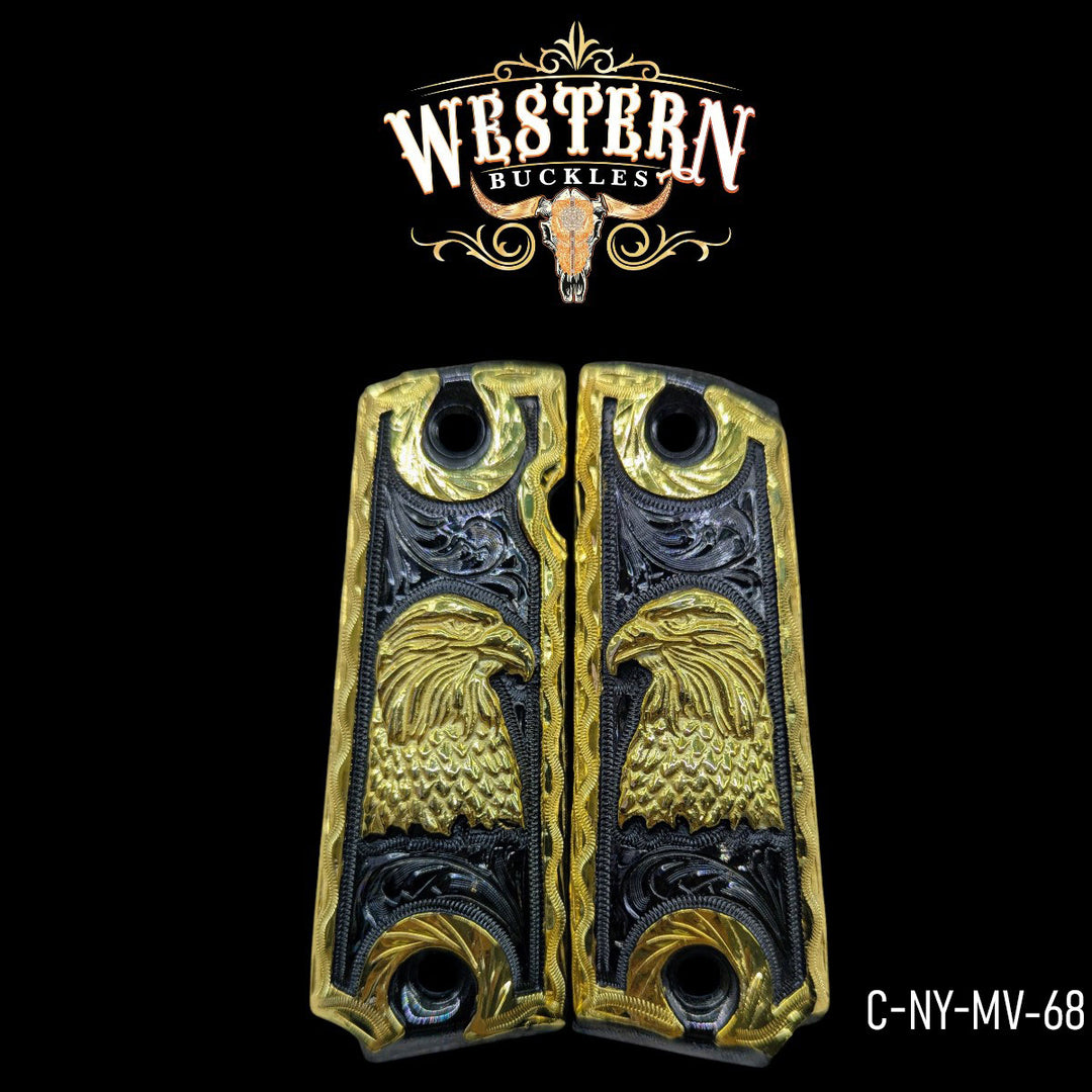 1911 Full Size Eagle Nickel and Gold-The Western Buckles