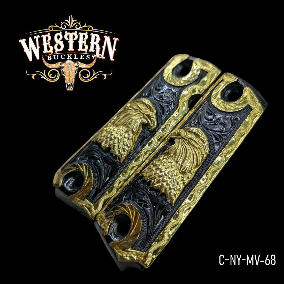 1911 Full Size Eagle Nickel and Gold-The Western Buckles