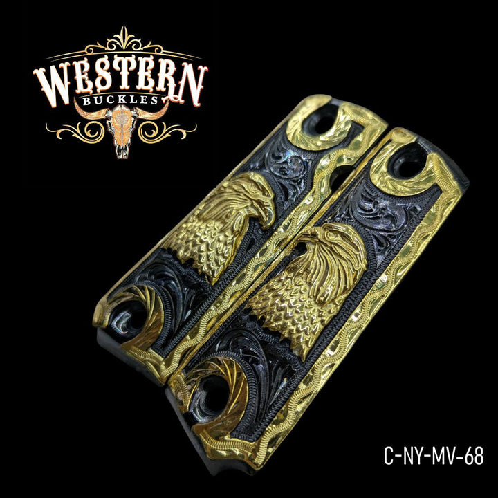 1911 Full Size Eagle Nickel and Gold-The Western Buckles