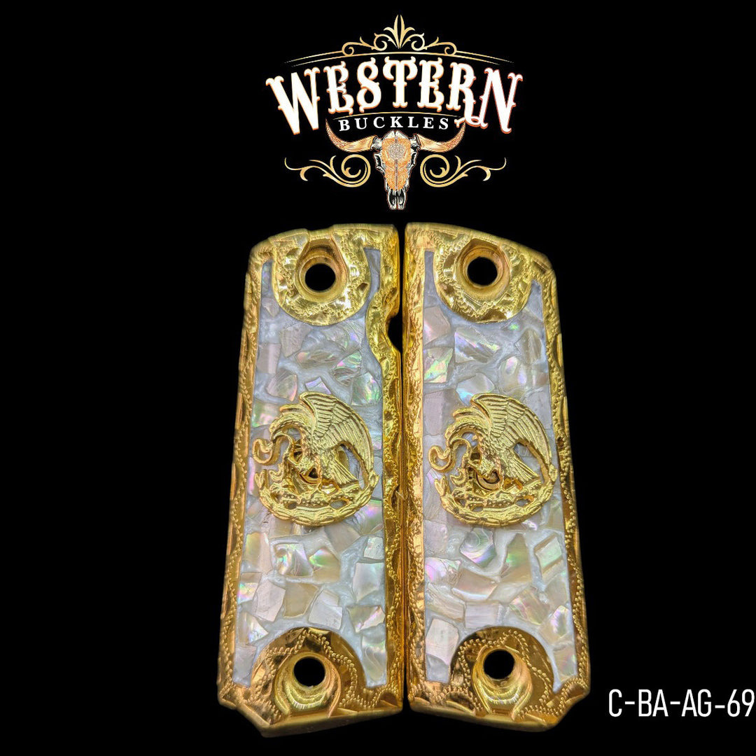 1911 Full Size Eagle Pearl Resin-The Western Buckles