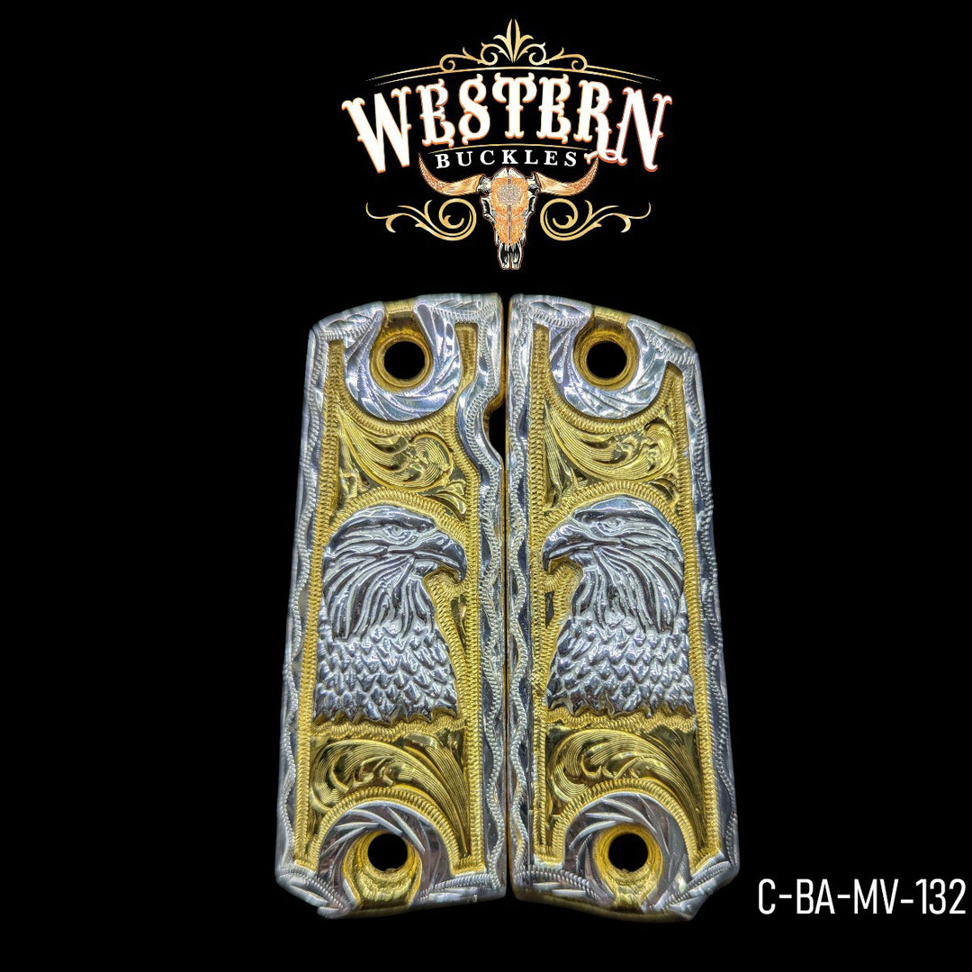 1911 Full Size Eagle Silver and Gold-The Western Buckles