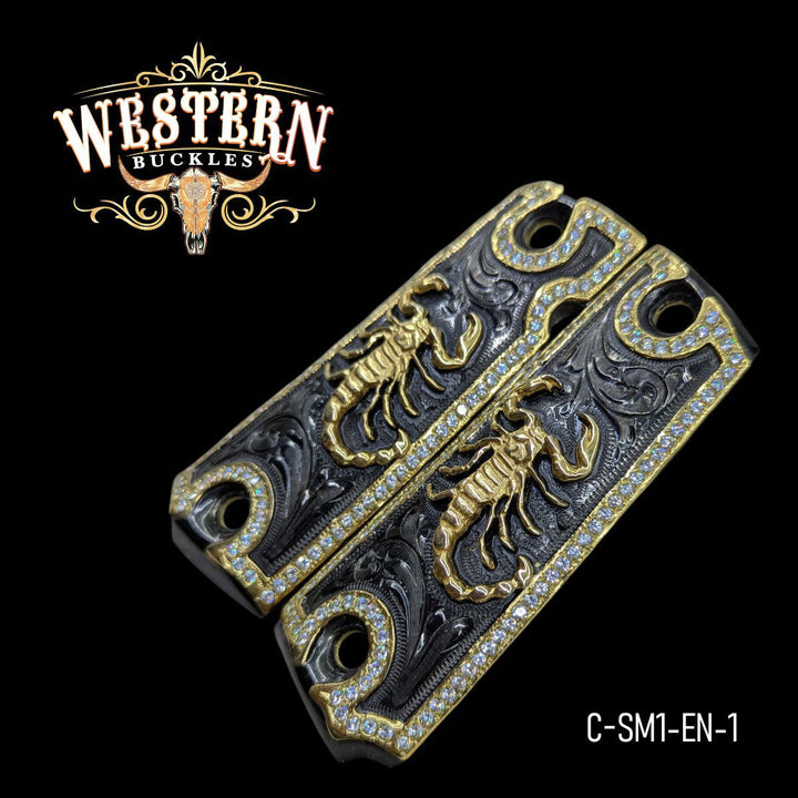 1911 Grips Escorpion Zirconias-The Western  Buckles