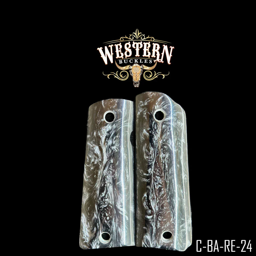 1911 Full Size Gray Resin Grips-The Western Buckles