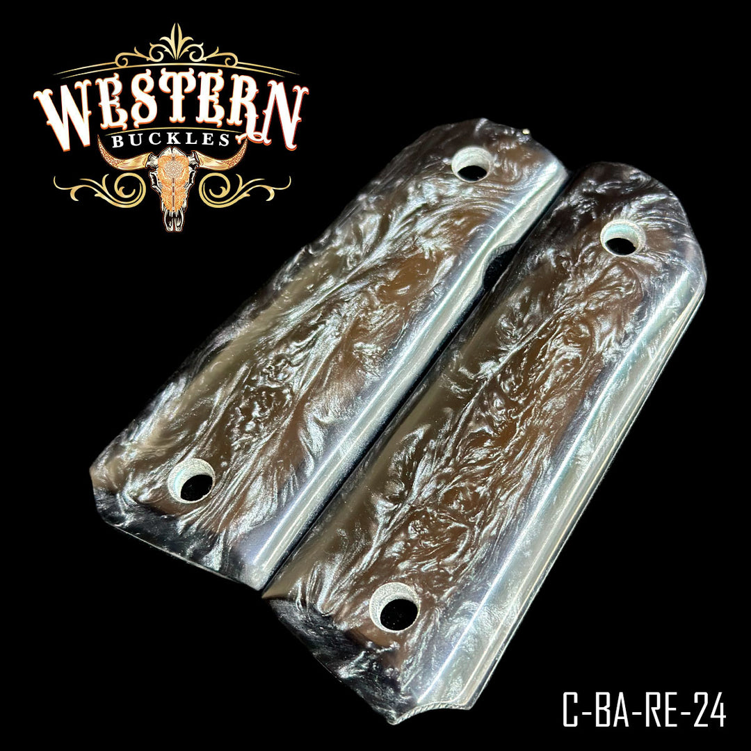 1911 Full Size Gray Resin Grips-The Western Buckles