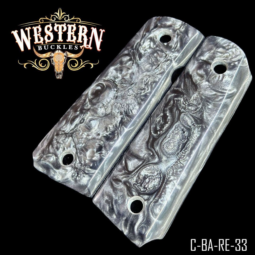1911 Full Size Gray Resin Grips-The Western Buckles