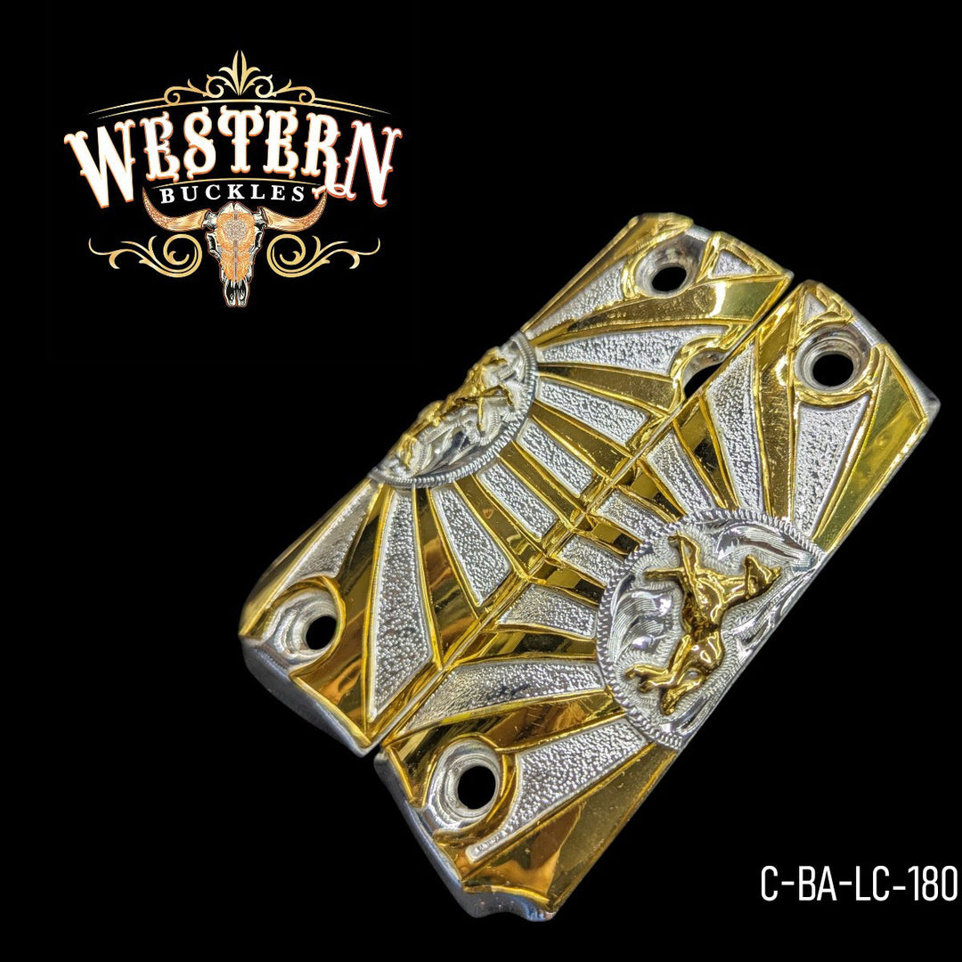 1911 Full Size Horse Silver and Gold-The Western Buckles