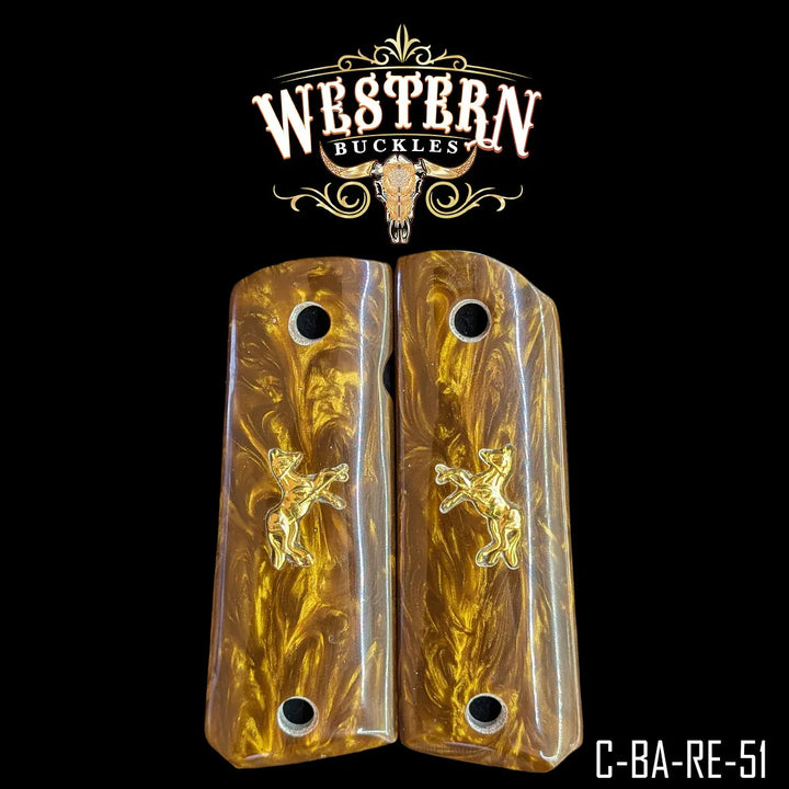 1911 Full Size Ocre Resin Grips-The Western Buckles