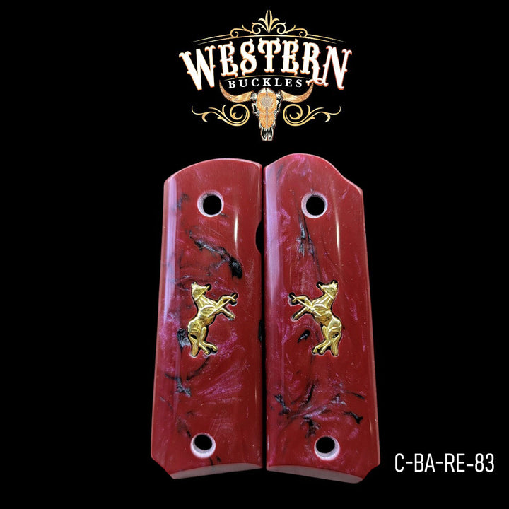 1911 Full Size Red and Black Resin-The Western Buckles