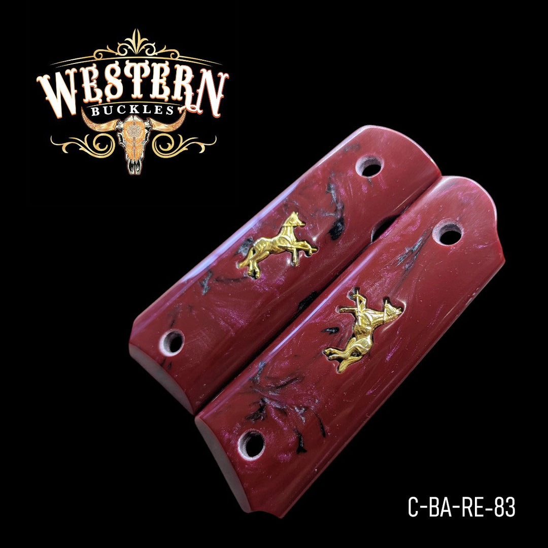 1911 Full Size Red and Black Resin-The Western Buckles