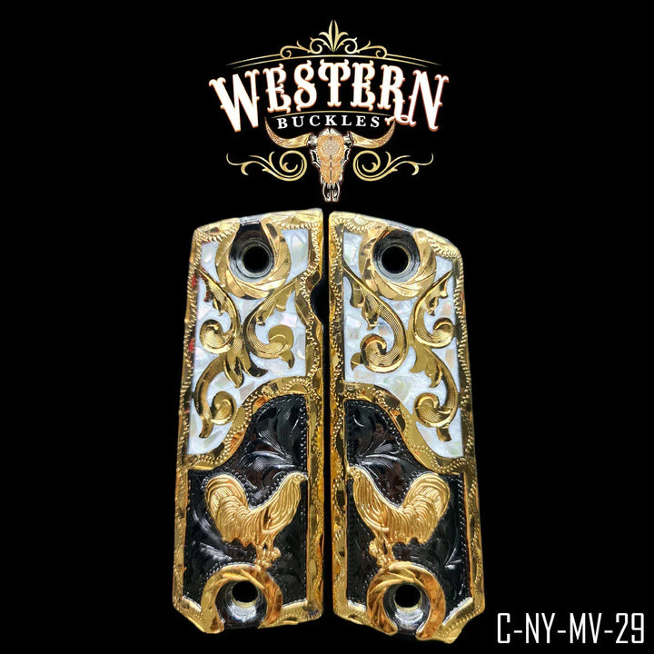 1911 Full Size Roaster Black and Pearl Resin-The Western Buckles