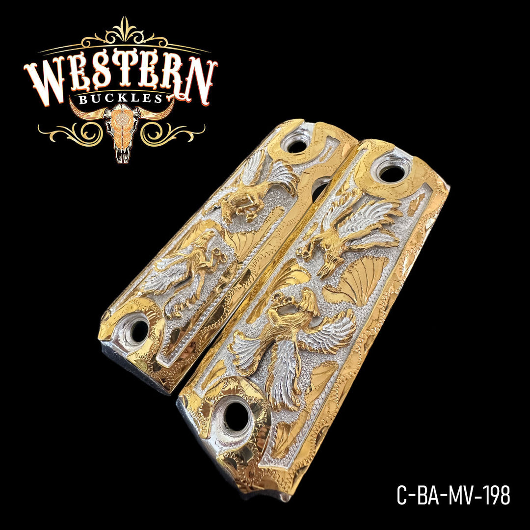 1911 Full Size Roaster Gold Engraved-The Western Buckles