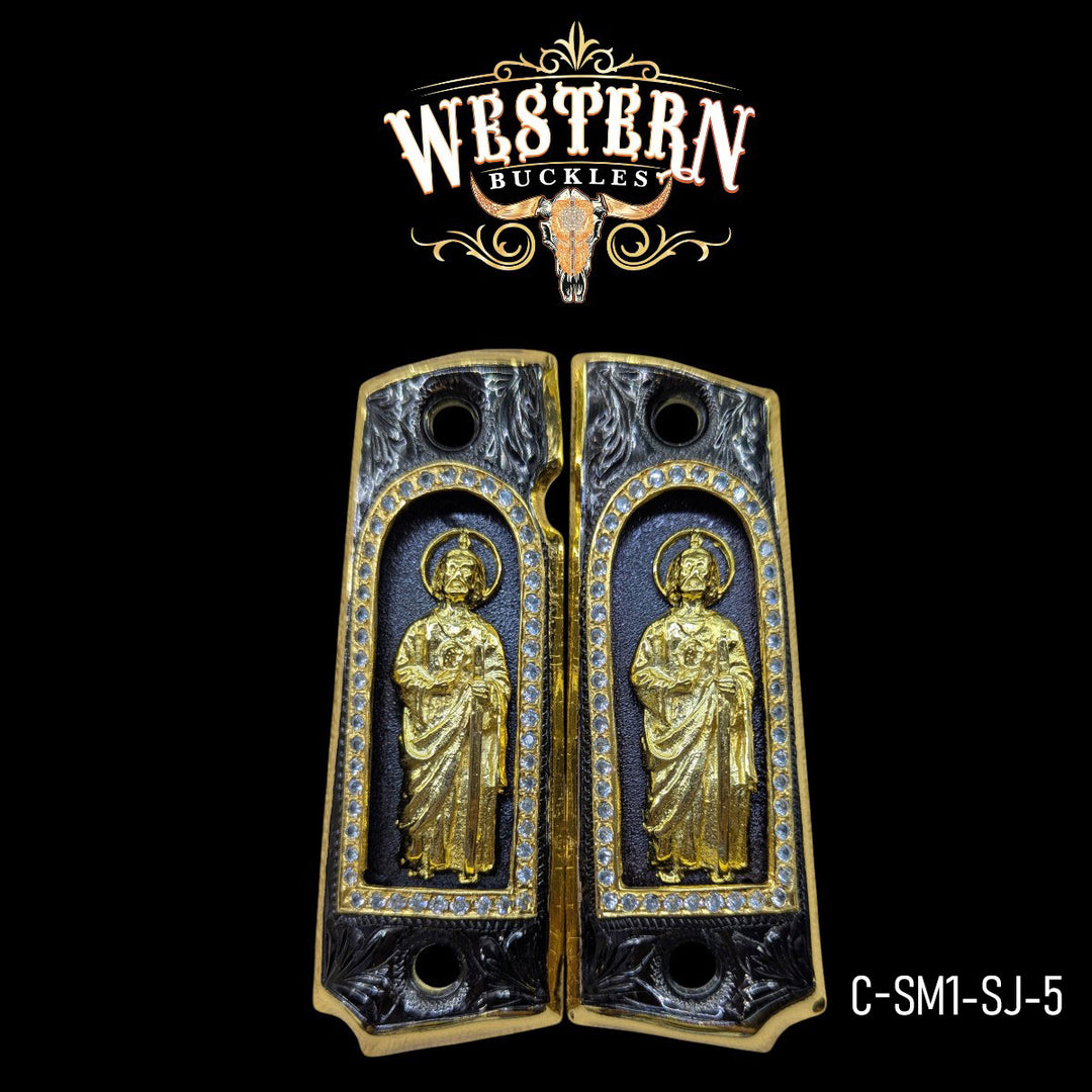 1911 Full Size San Judas Zircoins-The Western Buckles
