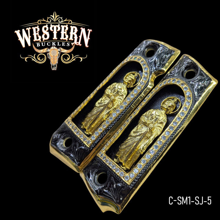 1911 Full Size San Judas Zircoins-The Western Buckles
