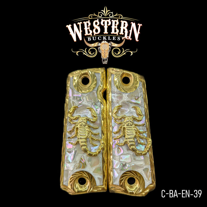 1911 Full Size Scorpion Pearl Resin-The Western Buckles