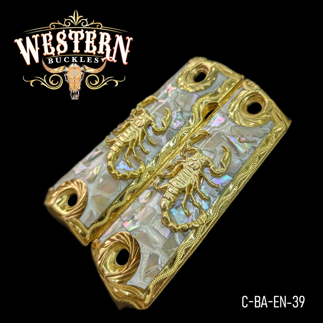 1911 Full Size Scorpion Pearl Resin-The Western Buckles