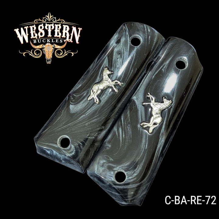 1911 Full Size Silver Plated and Black Resin