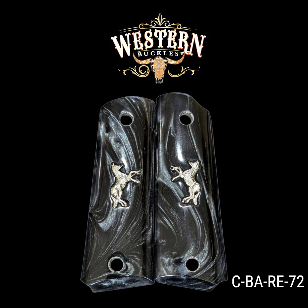 1911 Full Size Silver Plated and Black Resin