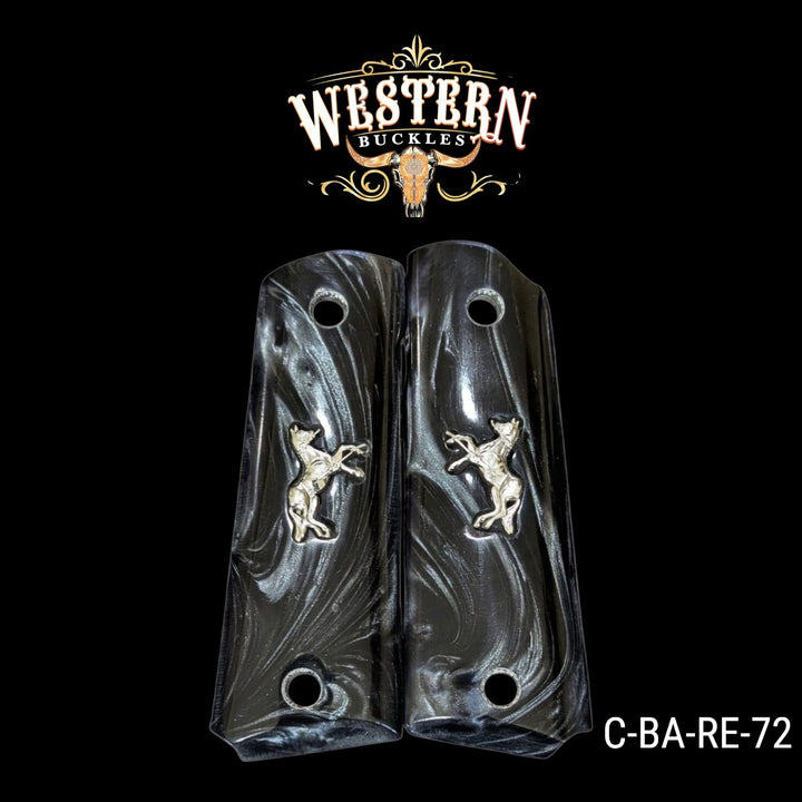 1911 Full Size Silver Plated and Black Resin