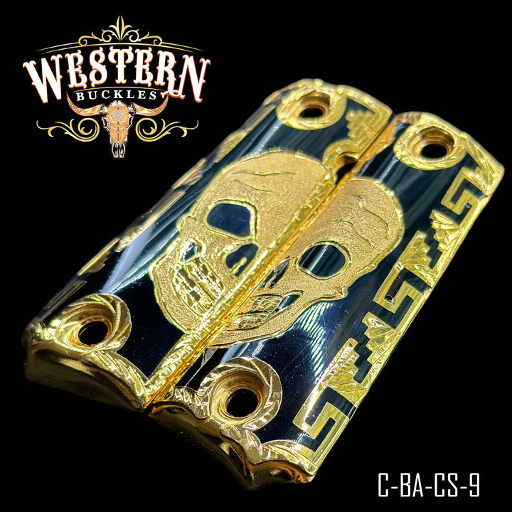 1911 Full Size Skull Black Resin-The Western Buckles