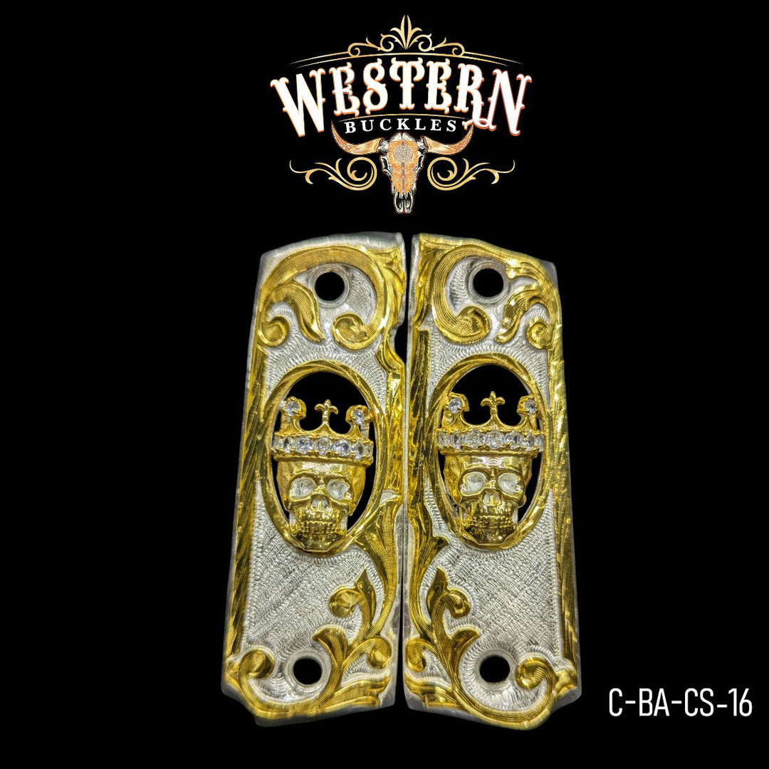 1911 Full Size Skull Zircoins-The Western Buckles