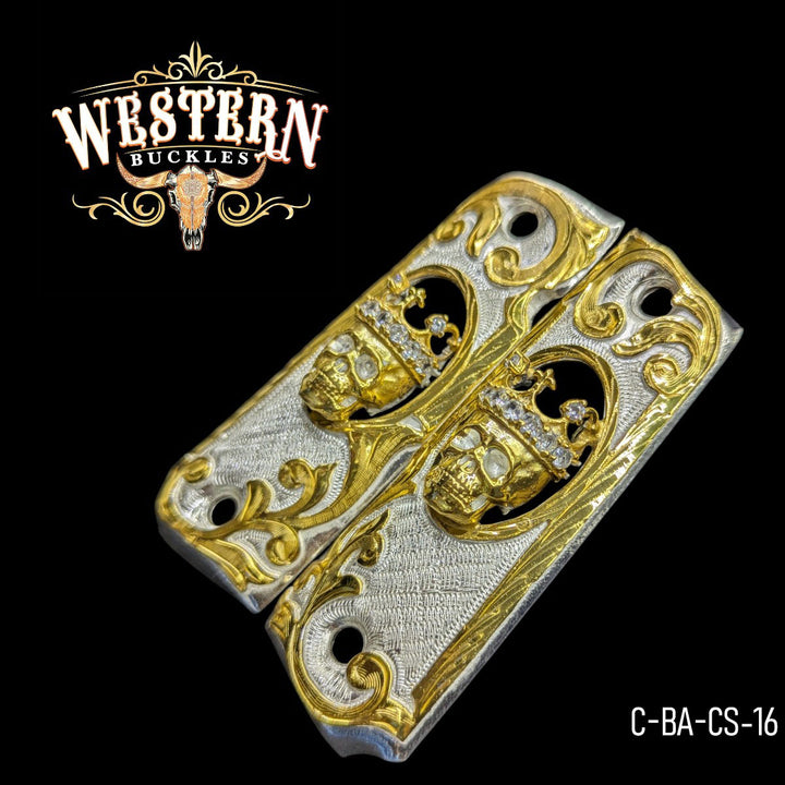 1911 Full Size Skull Zircoins-The Western Buckles
