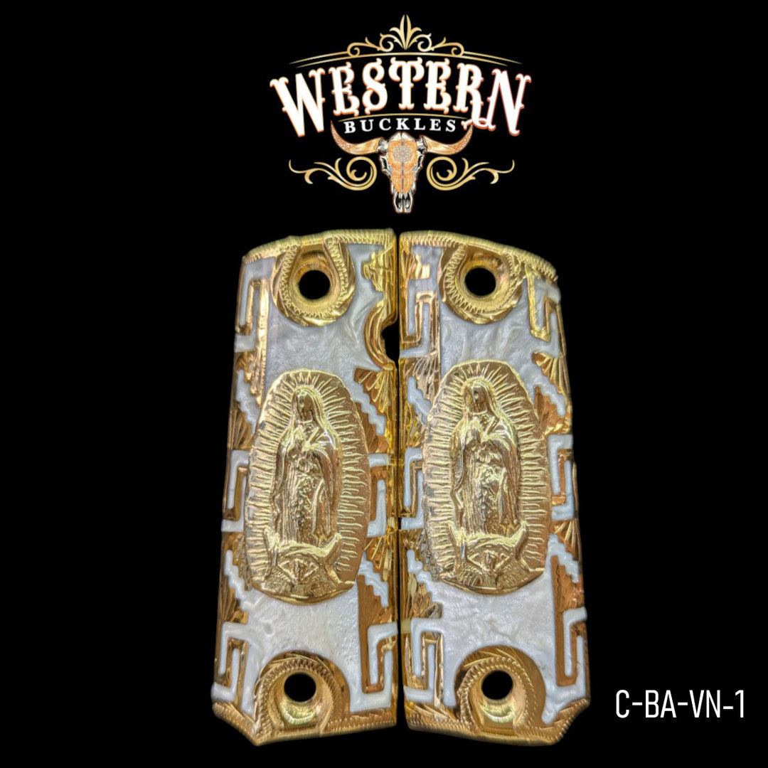 1911 Full Size Virgin White Resin and Gold Plated