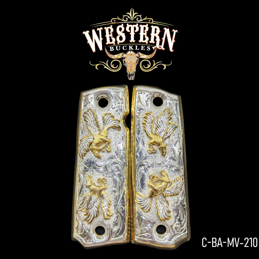 1911 Fullsize Roaster Silver and Gold-The Western Buckles