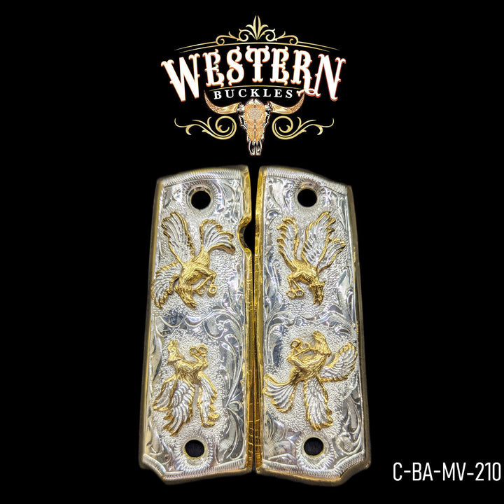1911 Fullsize Roaster Silver and Gold-The Western Buckles