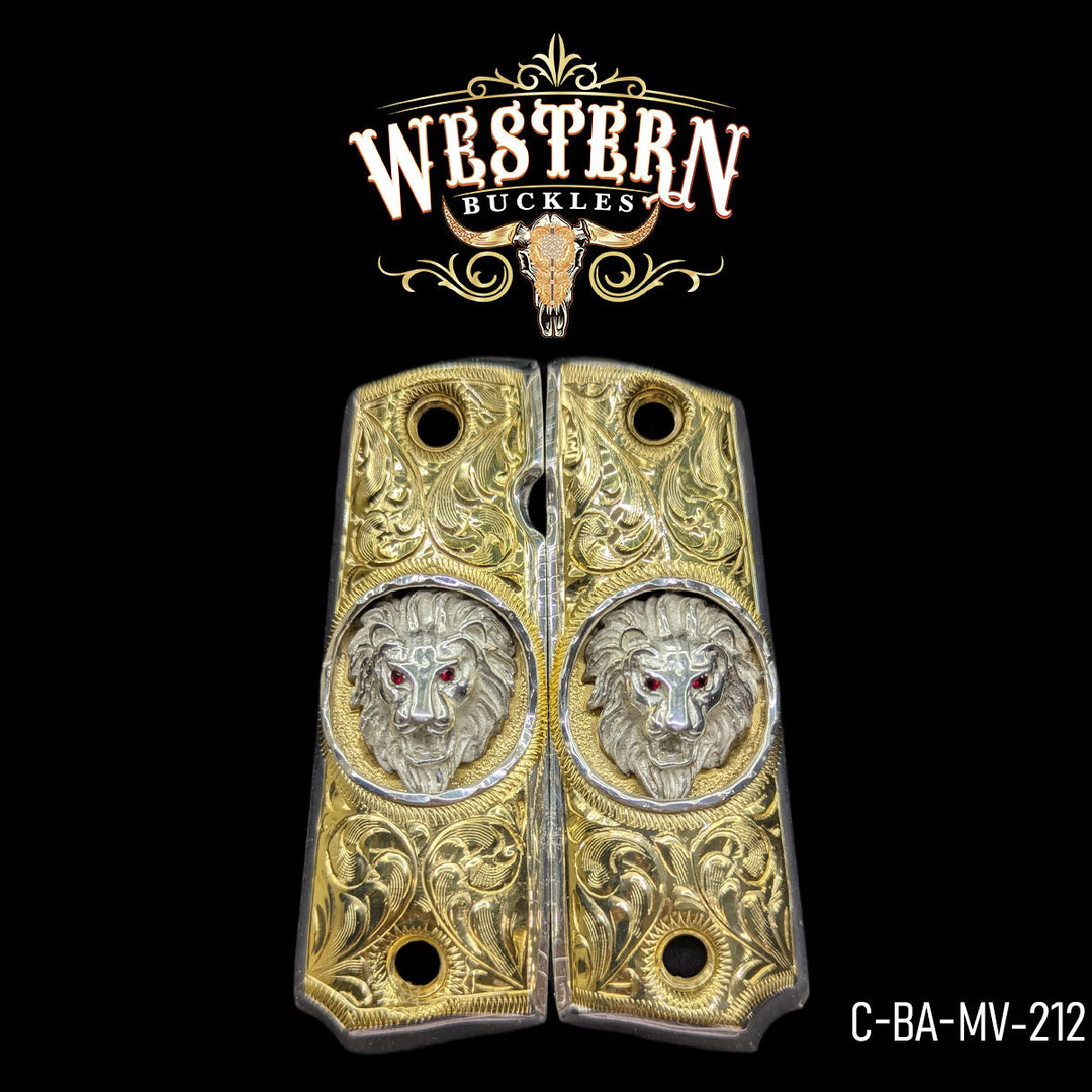 1911 Fullsize Silver Lion-The Western Buckles