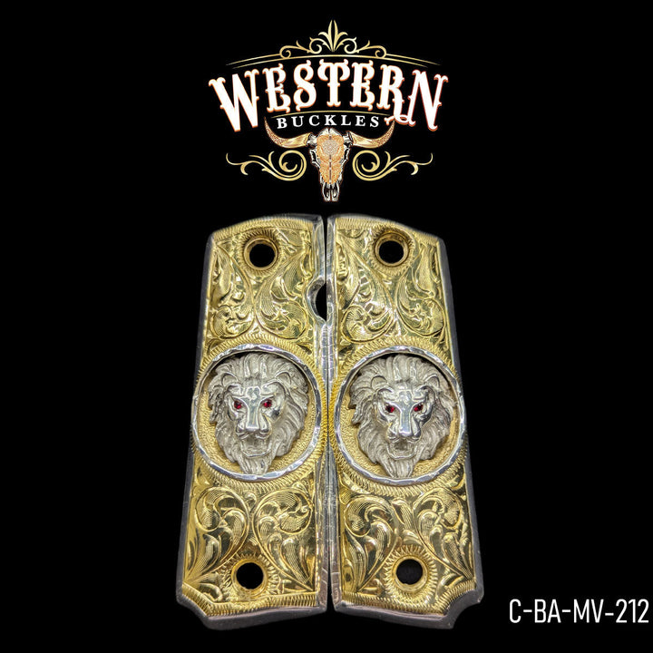 1911 Fullsize Silver Lion-The Western Buckles